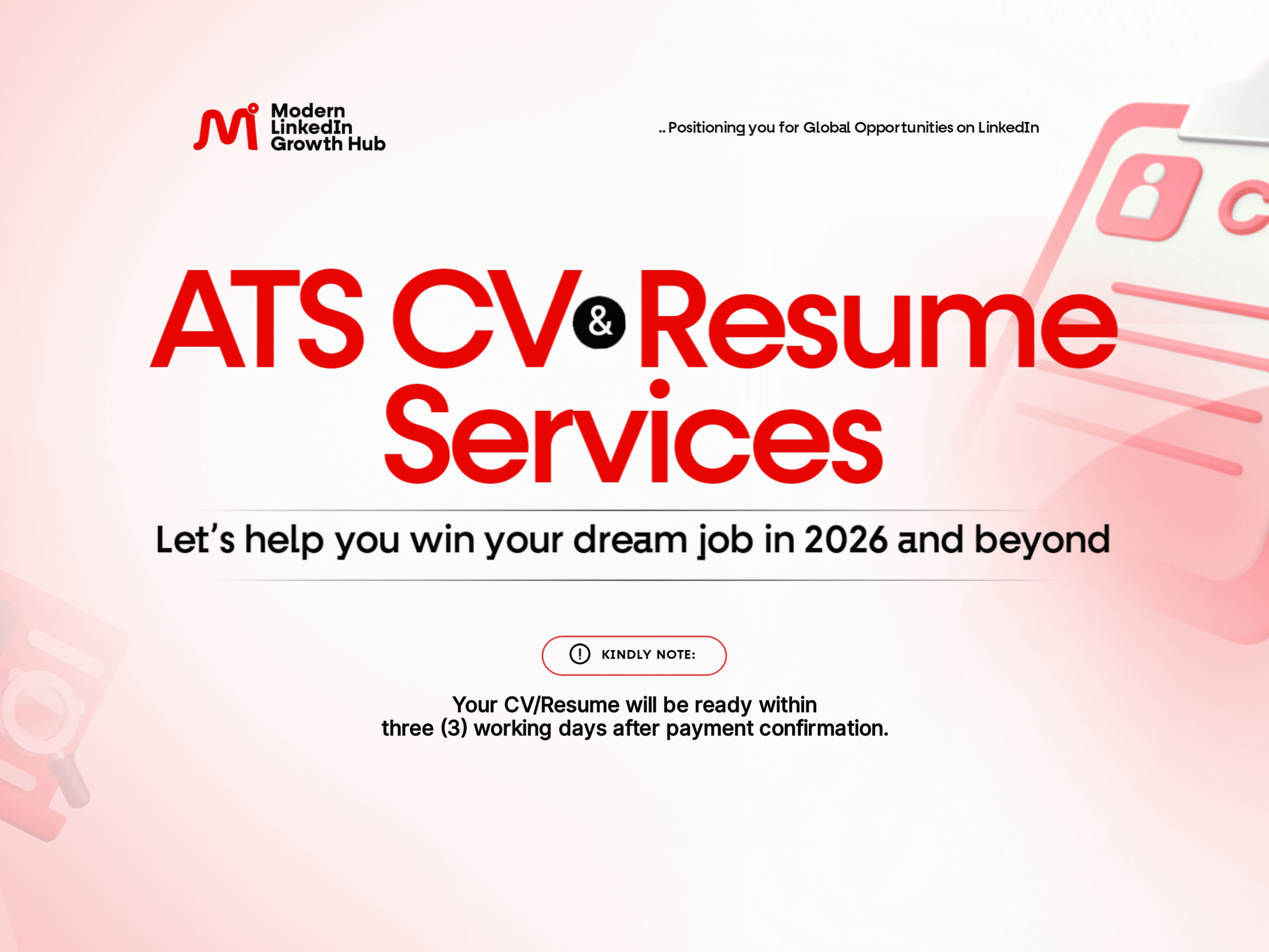 ATS CV & Resume Writing